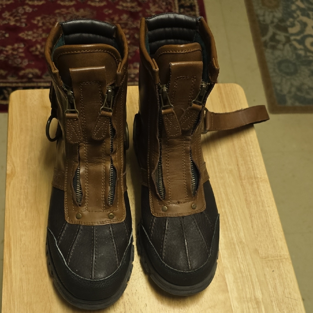 Polo Ralph Lauren Black and Brown Men's Boots
